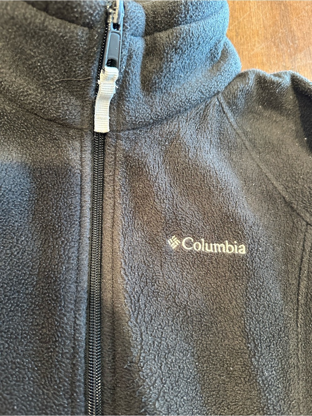 Columbia Black Full‑Zip Fleece Jacket
